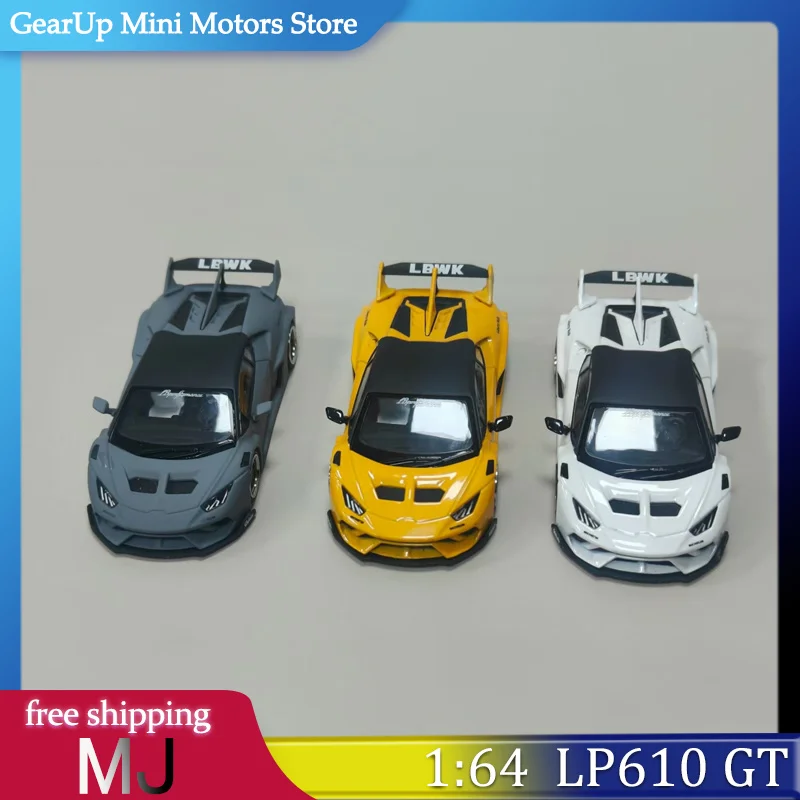 

MJ Lamborghini Huracan GT3 Diecast Car 1:64 - LP610-4 'Baby Bull' Replica Detailed Alloy Model for Display & Collection Car Toy