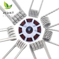 48Pcs/Set  8 In 1 Coil Platte Iron-chromium-aluminum Heating Wire Resistance Wire Premade Coil