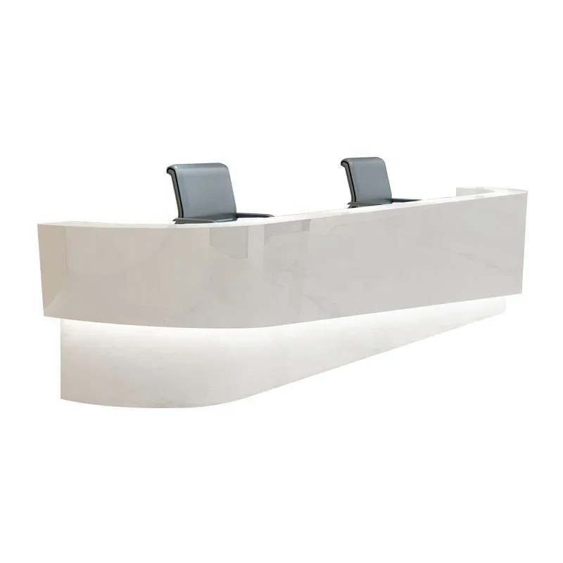 Customized Desk Office Bar Reception Desk Modern Office Furniture Paint Front Desk