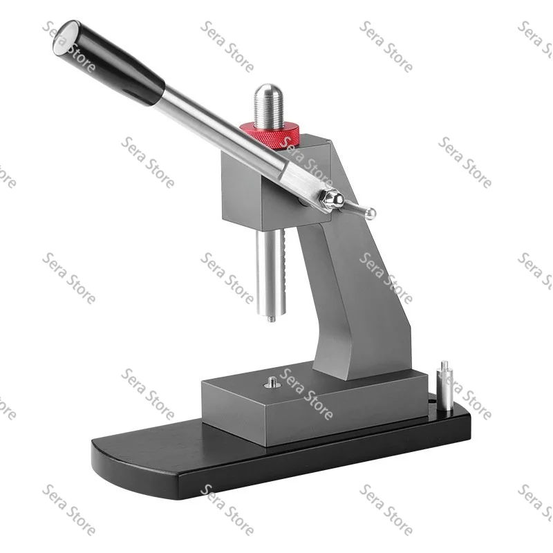 Professional Watch Case Press Machine with Pressure Gauge for Back Cover Removal and Repair Tool Kit