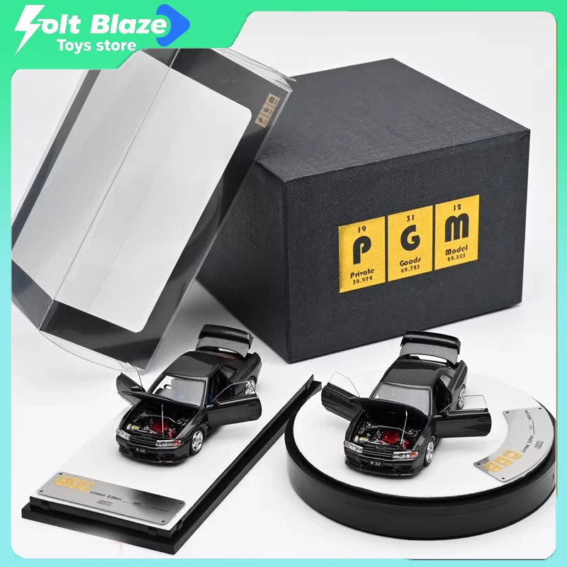 

PGM 1/64 Nissan GTR R32 Diecast Fully Openable Car Model Finished Simulation Ornament Cars Model Room Display Models Boy Gift