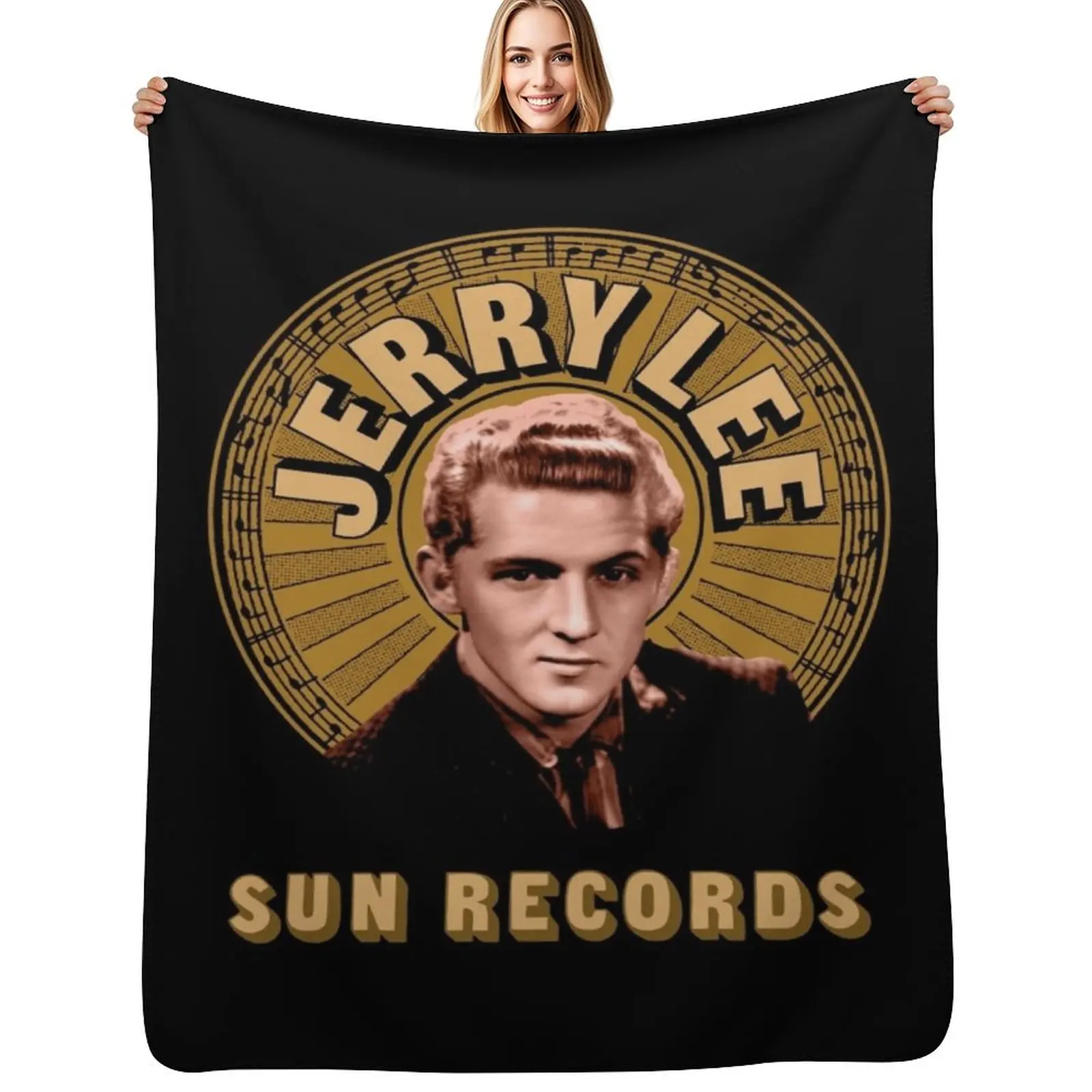 Jerry Lee Lewis Throw Blanket Modern Design Soft Blanket for Home Decor