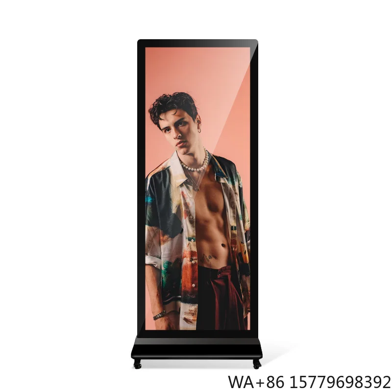 

70/75/86 Inch 4K Big Full Screen Android Video Display LCD Ultra Thin Portable Digital Signage Totem Touch Kiosk