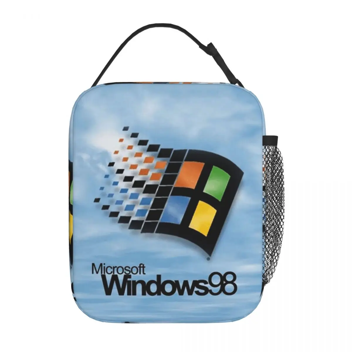 Windows 98 Start Screen Insulated Lunch Bag for Women Kids Portable Food Boxes Thermal Lunch Box Tote