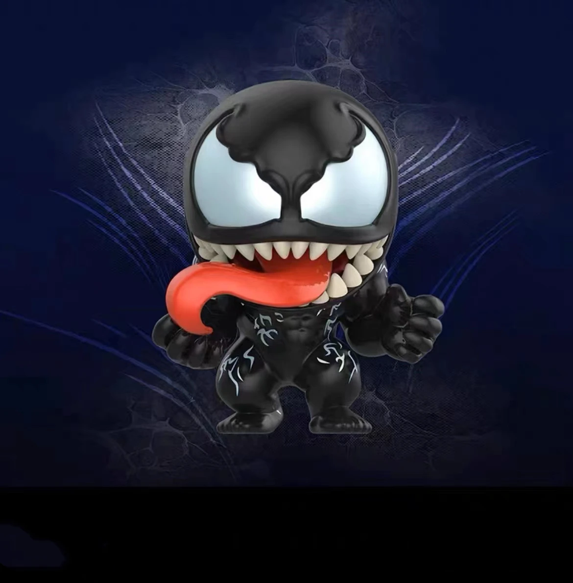 10cm Anime Figure Car Decoration Disney Venom Q Version Desktop Collection Movable Doll Children's Christmas Gift Toy