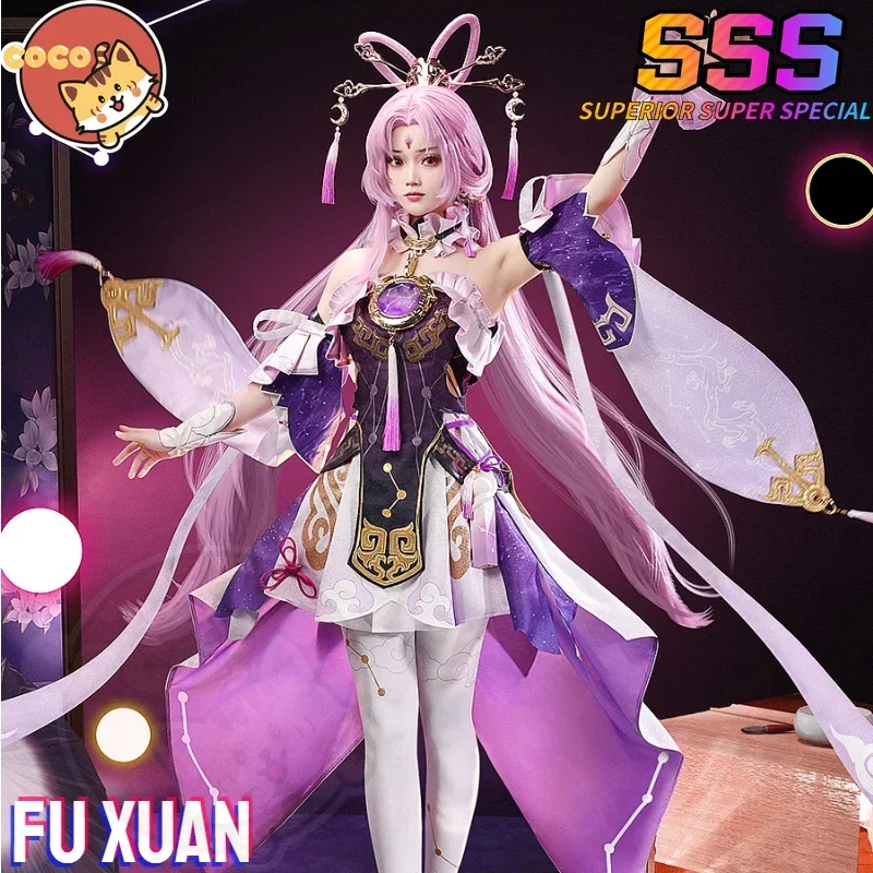 Star Rail Fu Xuan Cosplay Costume Honkai Star Rail FuXuan Cosplay Master Diviner Fu Xuan Costume Fu Xuan Cosplay Wig CoCos-SSS