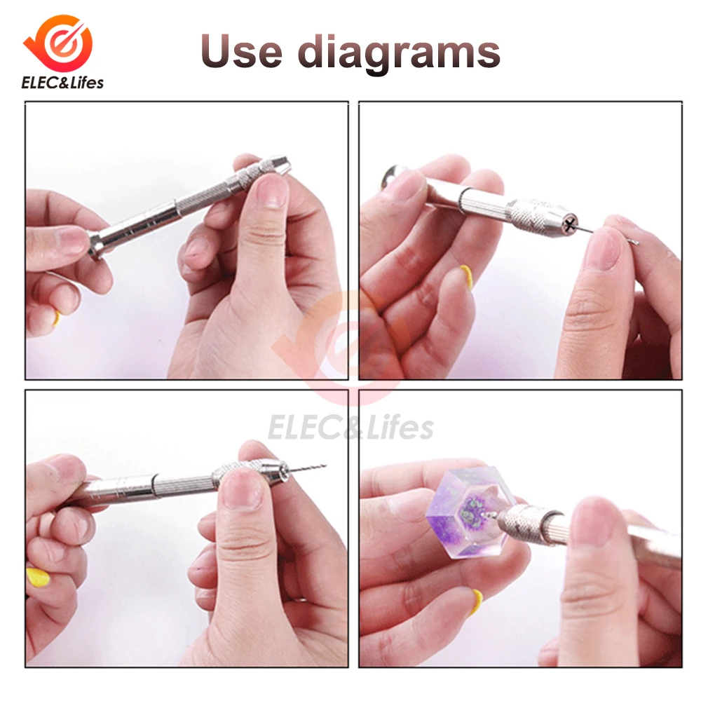 Mini Micro perceuse à main en aluminium, calcul de foret hélicoïdal HSS, propositions de travail, outils à distance, 1.0-3.0mm, 0.5-2.0mm, 51 pièces, 11 pièces