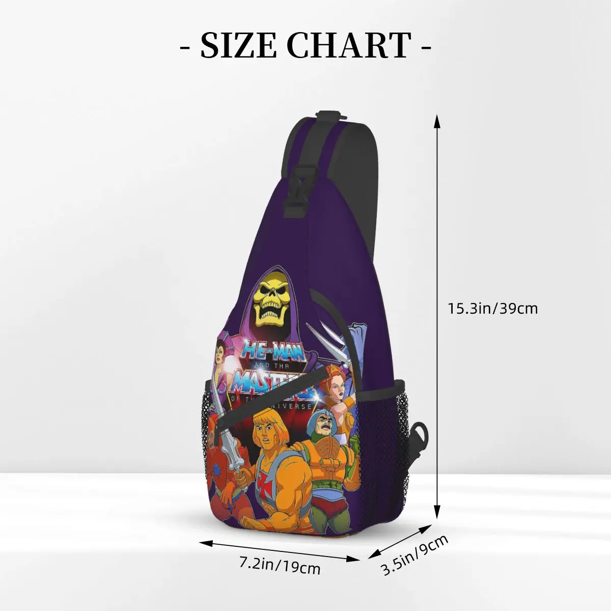 He Man Masters Of Universe Sling Bag petto Crossbody spalla zaino sport all'aria aperta zaini Skeletor 80s Cartoon Casual Bag