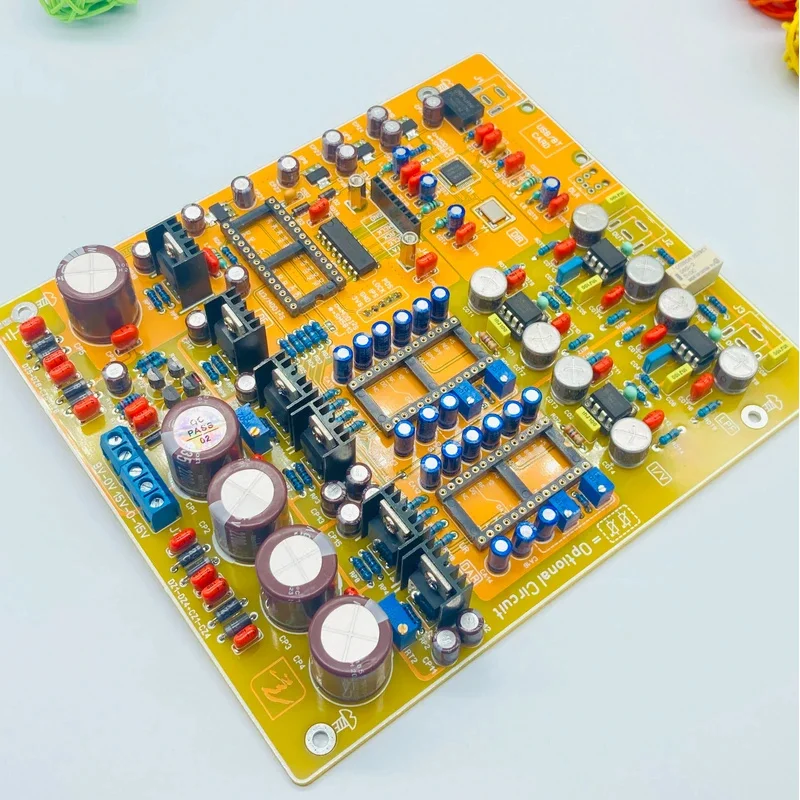 Pcm58 decoder board USB ak4118 coaxial fiber 19wire 24bit R2R DAC chip