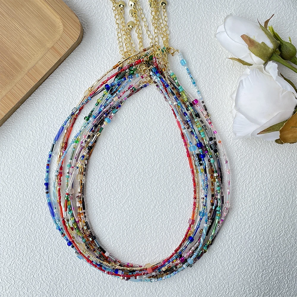 Colar de Contas de Vidro Ultra - Ethnic Fashion Imports avaliação e preço
