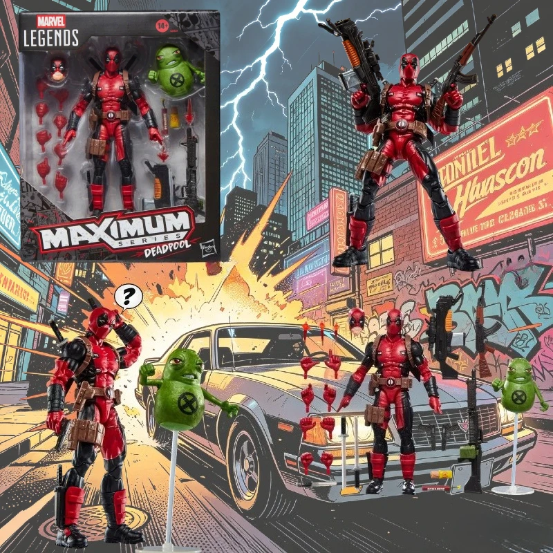 

В НАЛИЧИИ: Фигурка Hasbro Marvel Legends Maximum Deadpool, 15 см, оригинальная коллекционная модель, украшение, подарок для любителей коллекционирования.