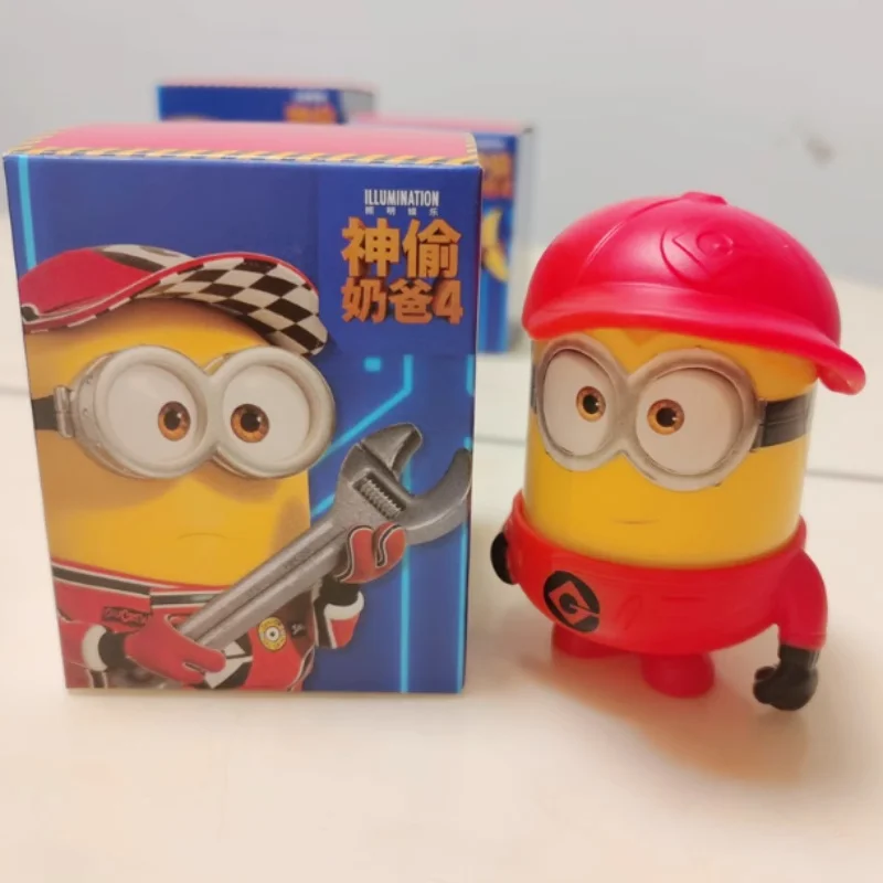 Minion Anime Peripheriegeräte Niedliche Action Anime PVC Figur Modell Kawaii Sammlerpuppen Raumdekoration Spielzeug Kinder Geburtstagsgeschenke