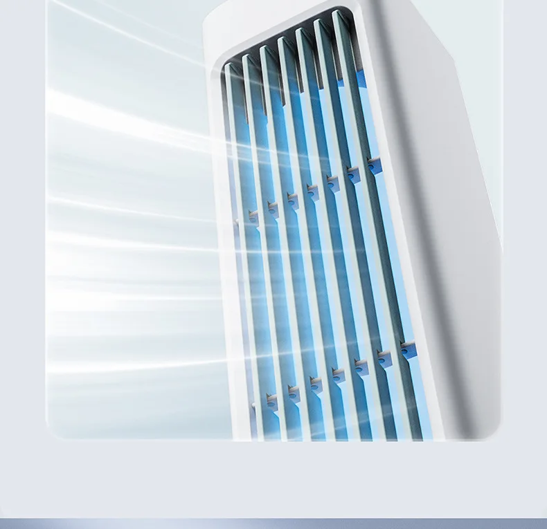 Wireless Bladeless Tower Fan For Office Portable Usb Desktop Cooling_voghion.com