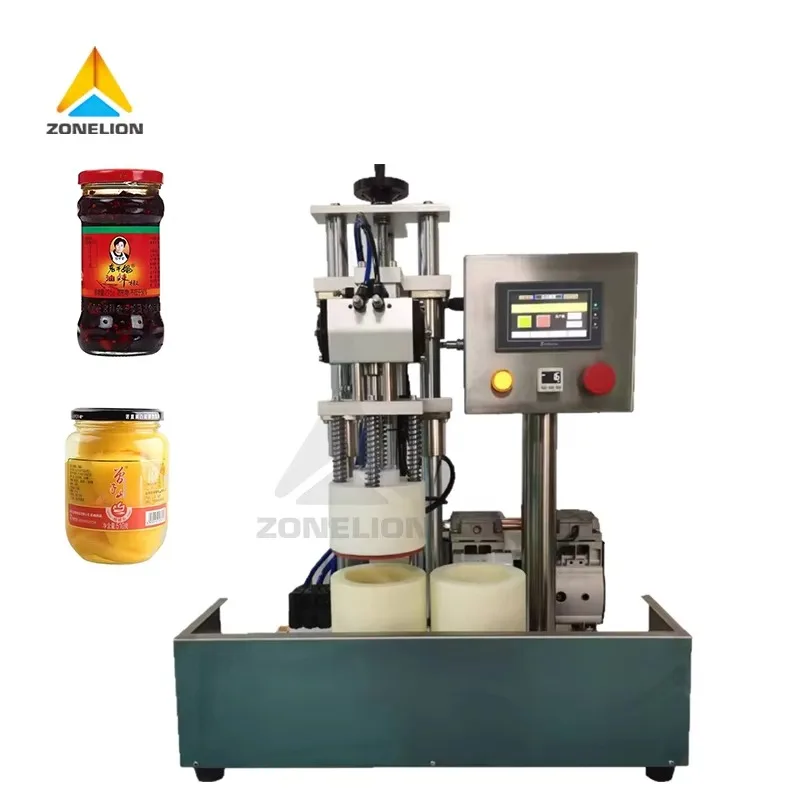 

Hot saleAutomatic Jar Capping Machine With Touch Screen for Sauce Glass Jars