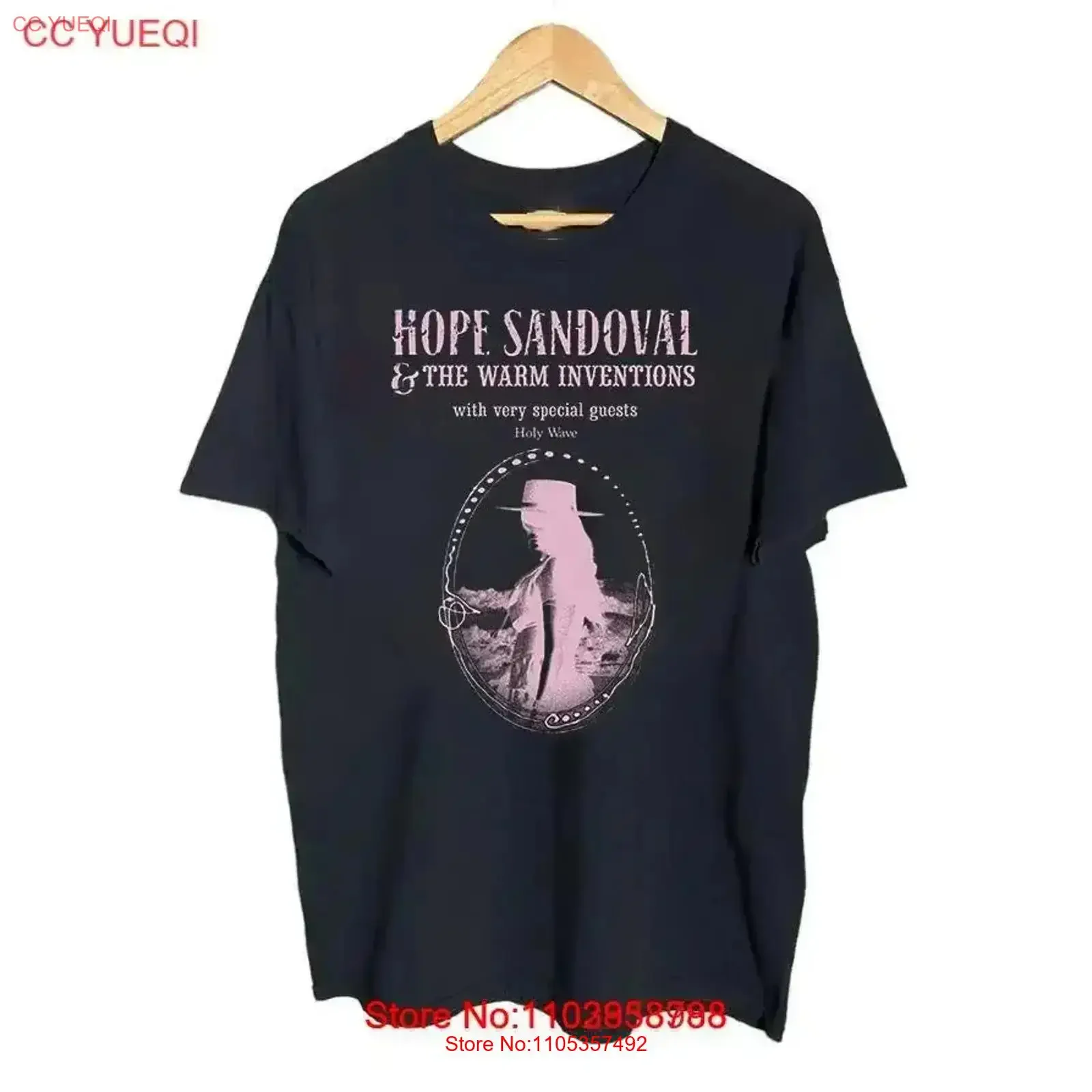 HOPE SANDOVAL THE WARM INVENTIONS Tour Adult Cotton T Shirt MK004 vintage Washed Top For Everyday Wear Casual Slightly Stylish