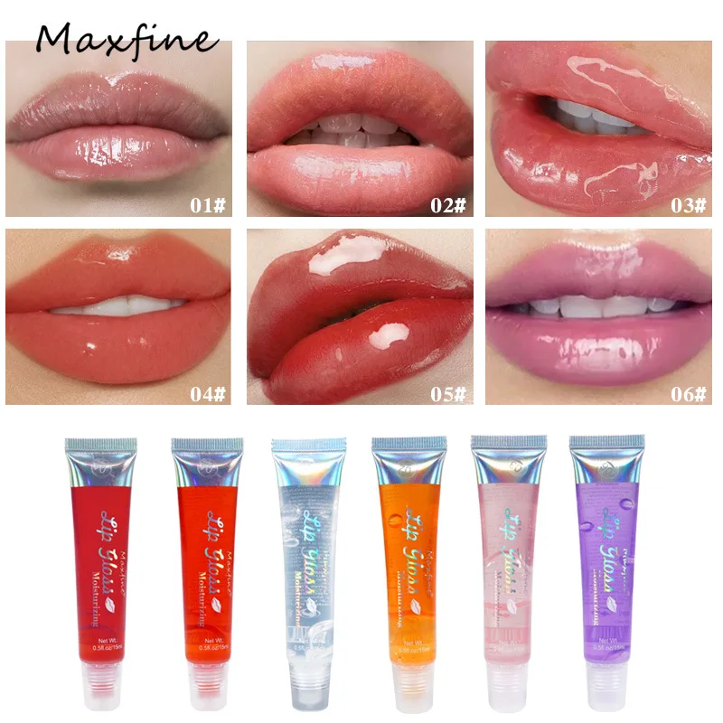 1 Stuk Zachte Buis Spiegel Lipgloss Lip Olie Nude Rode Plumping Lipgloss Hydraterende Transparante Lipgloss Beauty Cosmetica Make-Up