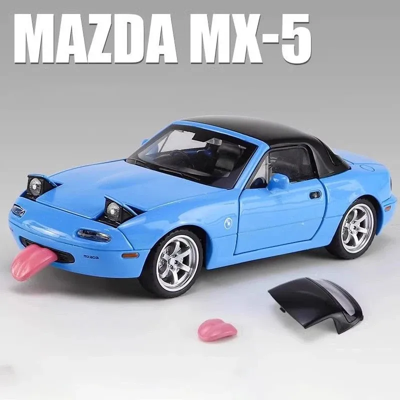 1:32 Mazda Miata MX5 MX-5 Alaşım Ölçekli Araba Modeli Döküm