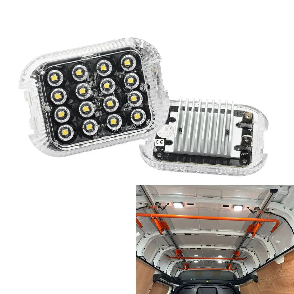 Wewnętrzna powierzchnia ładunka LED światło kopuły w/radiator dla Ford Transit MK8 Custom