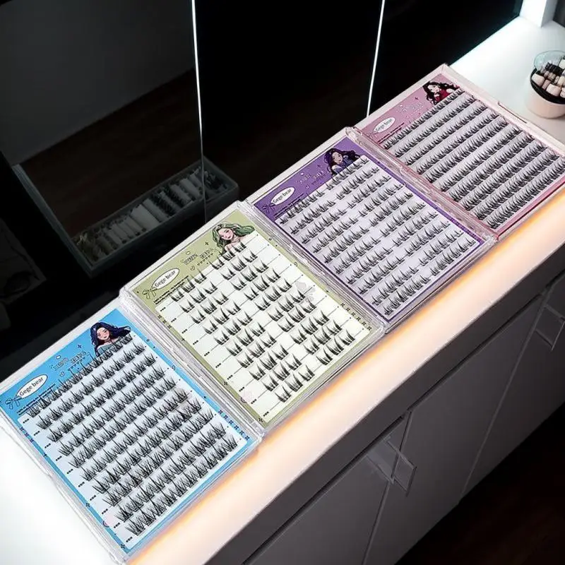 Ciglia finte senza colla Gege Bear: applicazione facile in 3 fasi, aspetto naturale, perfette per principianti con design girasole