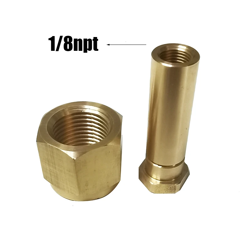 W21.8-14 G3/4  CGA320 Brass Nut Nipple Washer Set For CO2 Tank Cylinder Soda Water Accessories Soda Maker External Hose Adapter