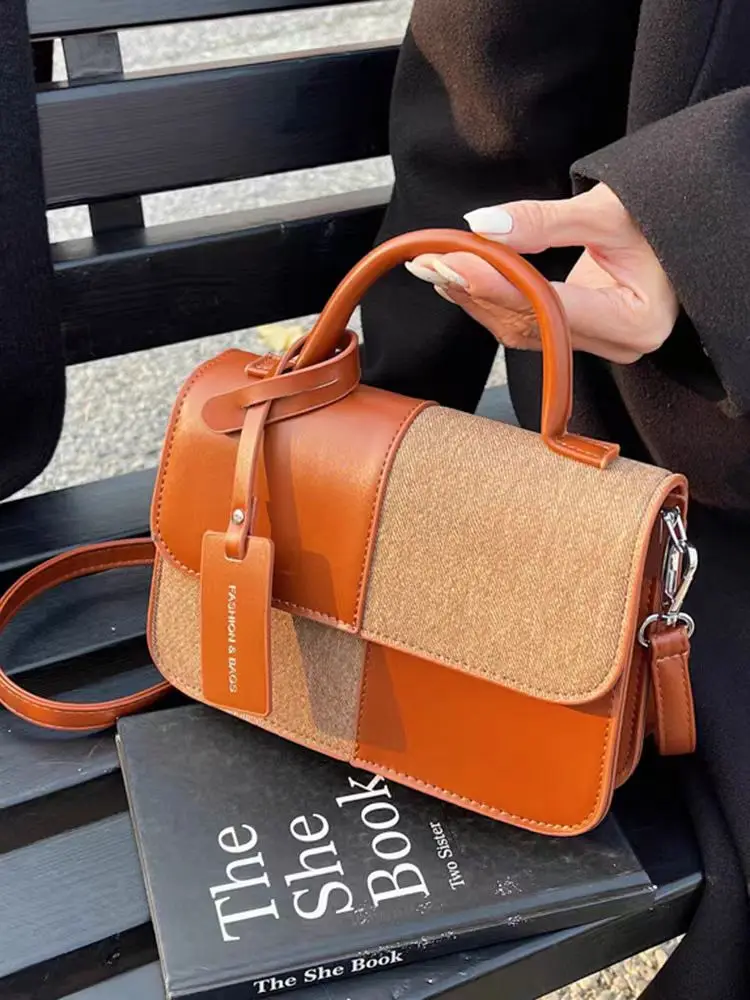 

Luxury Designer Box Square Crossbody Bag For Women 2025 New Brand High Quality PU Shoulder Bag Fashion Mini Handbag