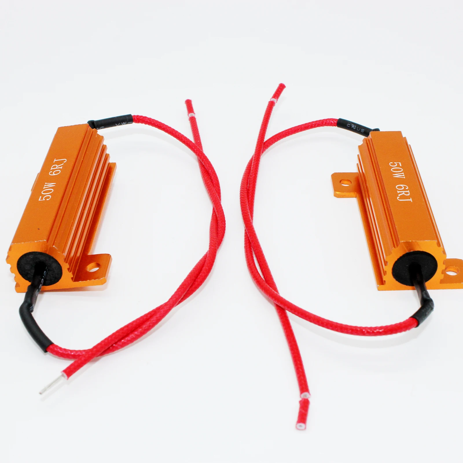 

2 шт./4 шт., 50 Вт, 6 Ом, светодиодные резисторы нагрузки - CANBUS, декодер без угрей проводов для фар, противотуманных фар и дневных DRL