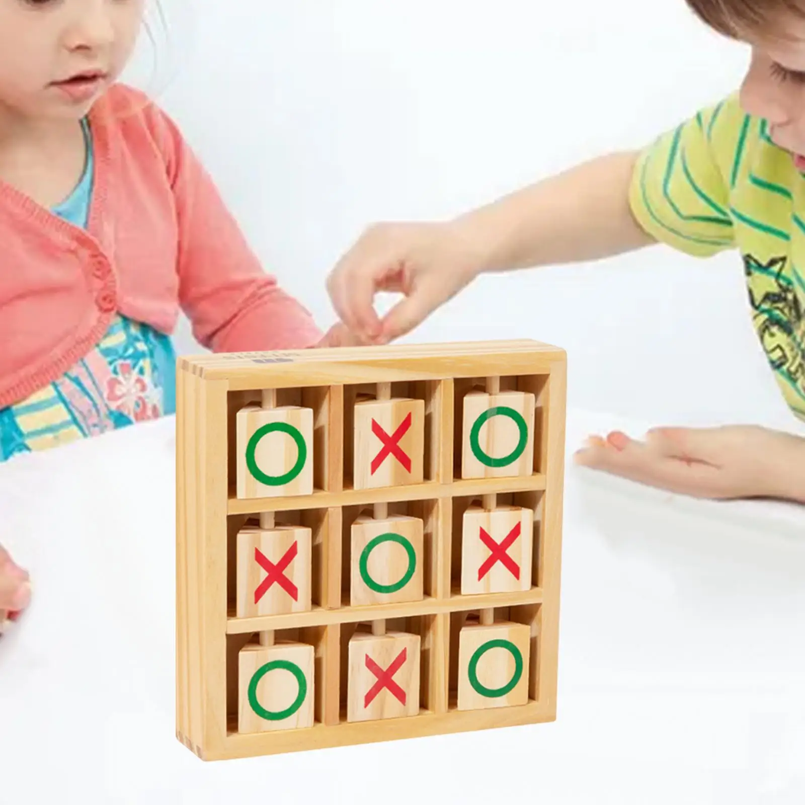 Tic TAC TAC Toe Board Game, Atividade Noturna Tradicional, Decoração de Mesa de Café para Crianças e Adultos, Brinquedos Educativos, Quebra-cabeças