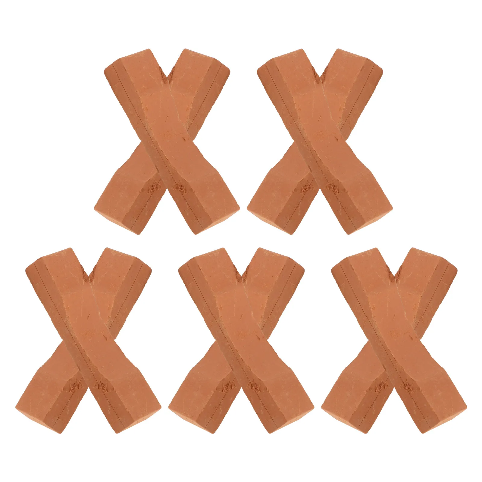 10Pcs Building Bricks Miniature Compact Clay Bricks for DIY Mini House Garden Landscaping Simulation Micro Landscape Brick Decor