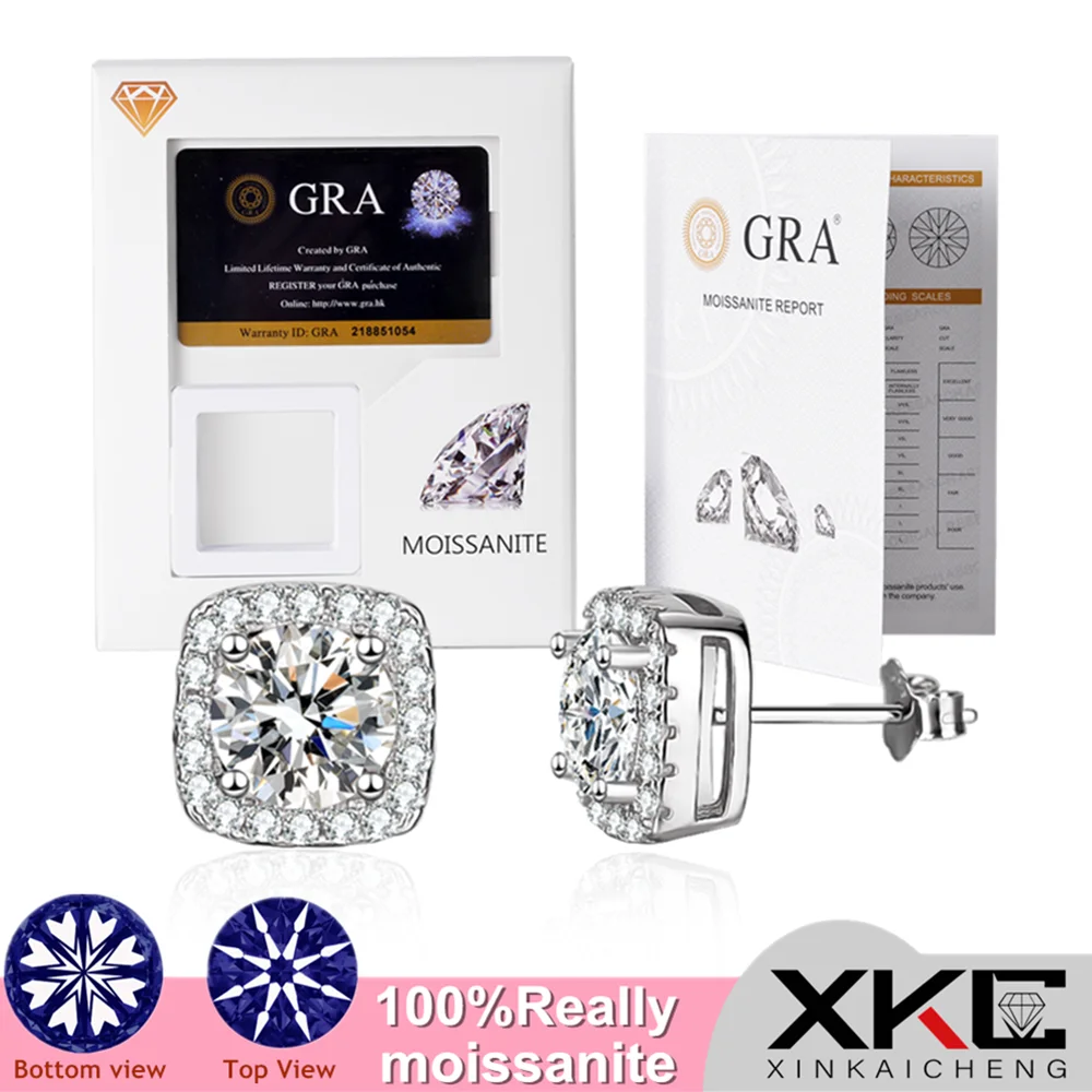 Gra Mozambican stone one carat earrings lady fashion temperament jewelryearrings for women