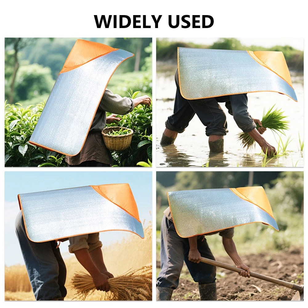 عباءة ثي العزل الحراري قبعات للحماية من الشمس واسعة حافة عباءة ثي الشاي قطف قبعة سميكة الشمس والأشعة فوق البنفسجية قبعة العمل الزراعية للجنسين