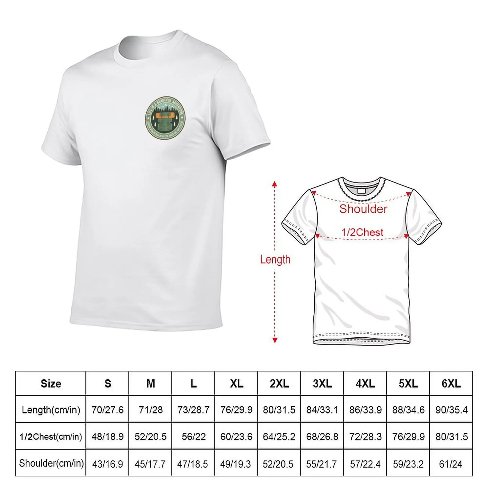 Travel BackPack T-Shirt Holiday Lightweight T-Shirt
