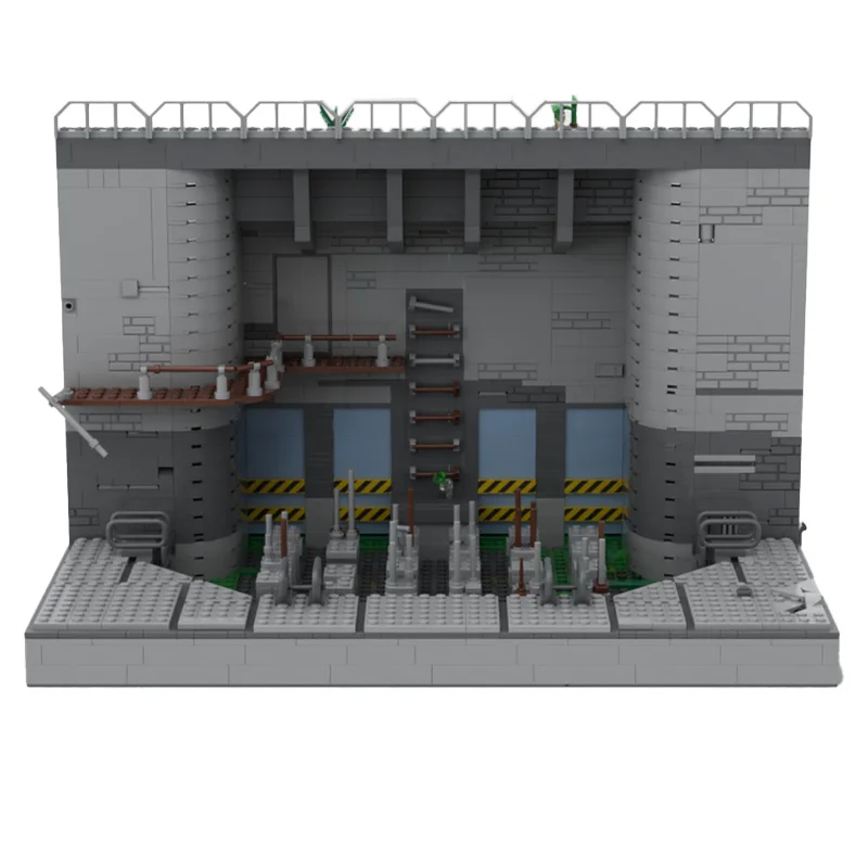 1744ピース 有名ゲーム コンクリート異常現象 バス MOC 組み立てブロック モダン建築モデルセット 子供DIY組み立ておもちゃ ギフト