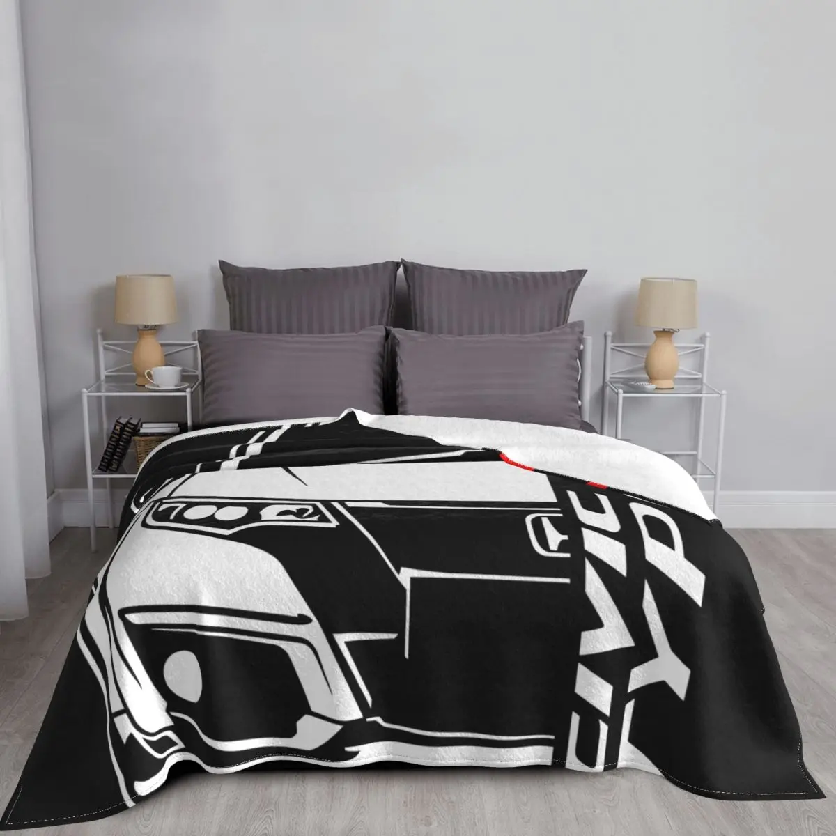 Honda Civic Type R Fk2 Car Blanket Bedspread On The Bed Plush King Size