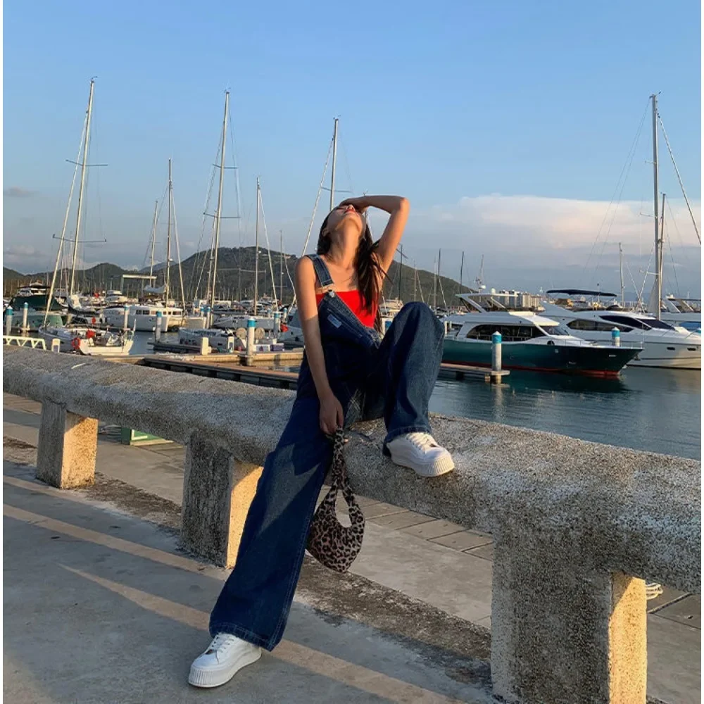 Calças femininas moda coreana jeans baggy mulher cintura alta denim perna reta jeans feminino streetwear newjeans roupas vintage y2k