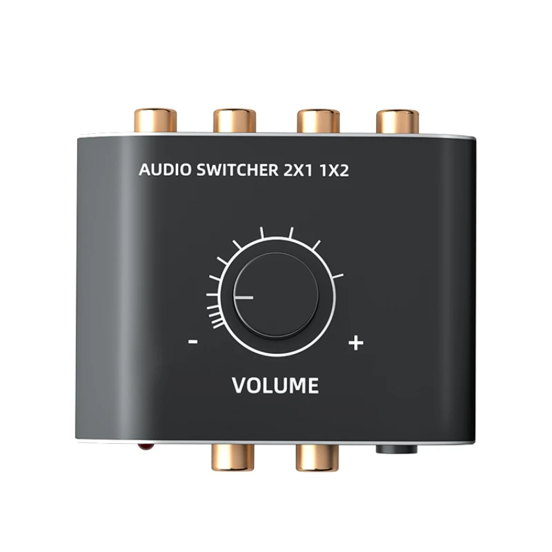 Audio switcher Two in one out RCA Lotus Lossless stereo HIFI-grade audio adapter No current AV