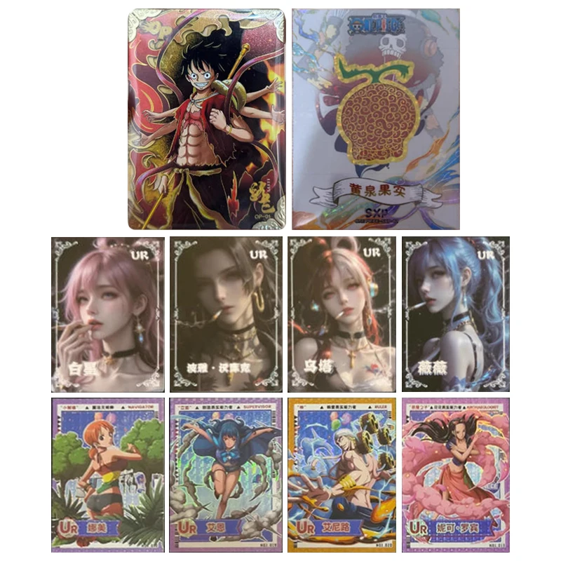 

Японское аниме ONE PIECE Monkey D. Luffy Nico Robin Nefertari D. Vivi, подарки на Рождество и день рождения, детские игрушки, коллекционные карты