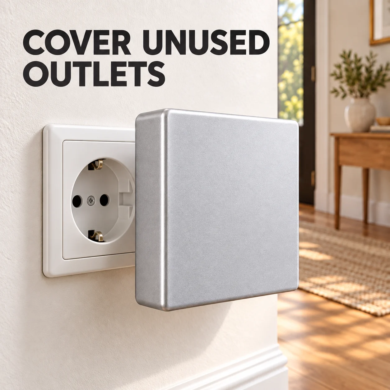 1PC 90x94x18mm Self Adhesive 86 Type Deep Switch Socket Cover ABS Blank Wall Plate Decorative Panel for Wall Holes