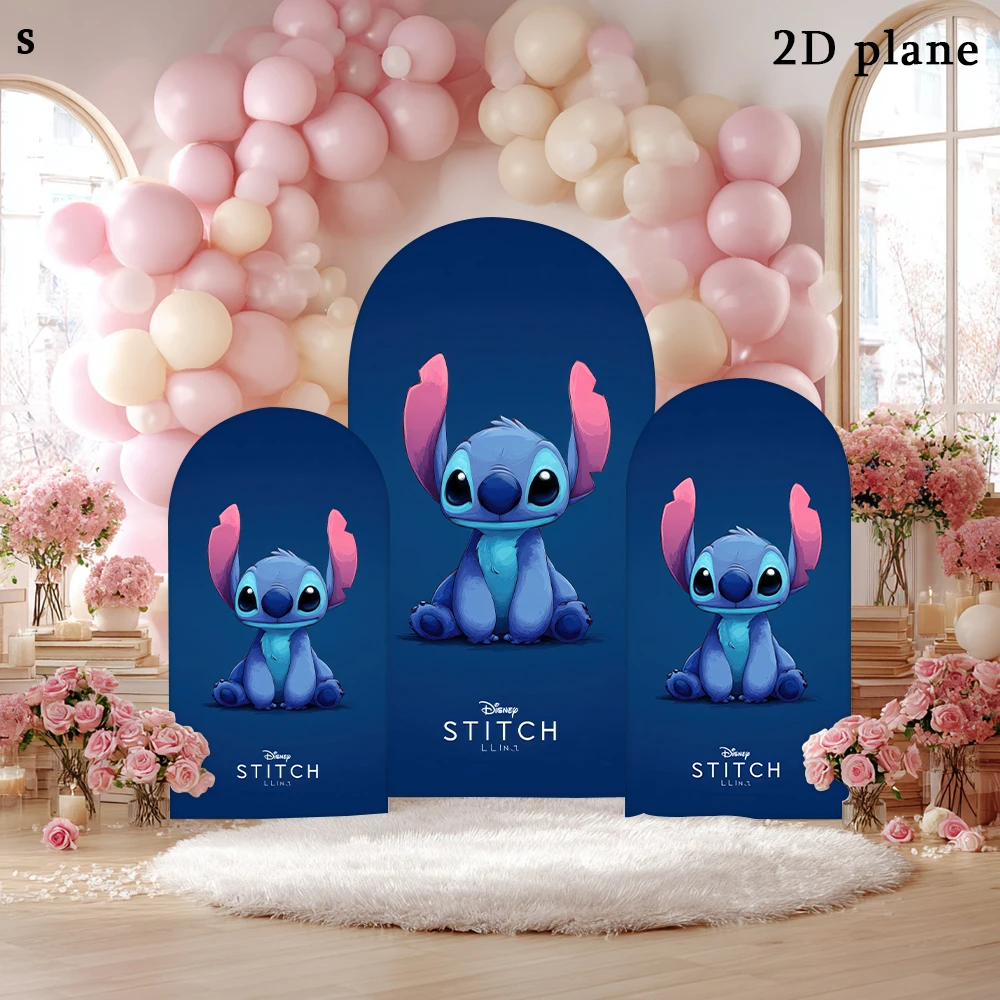 

Disney Stitch Blue Theme Party Backdrop