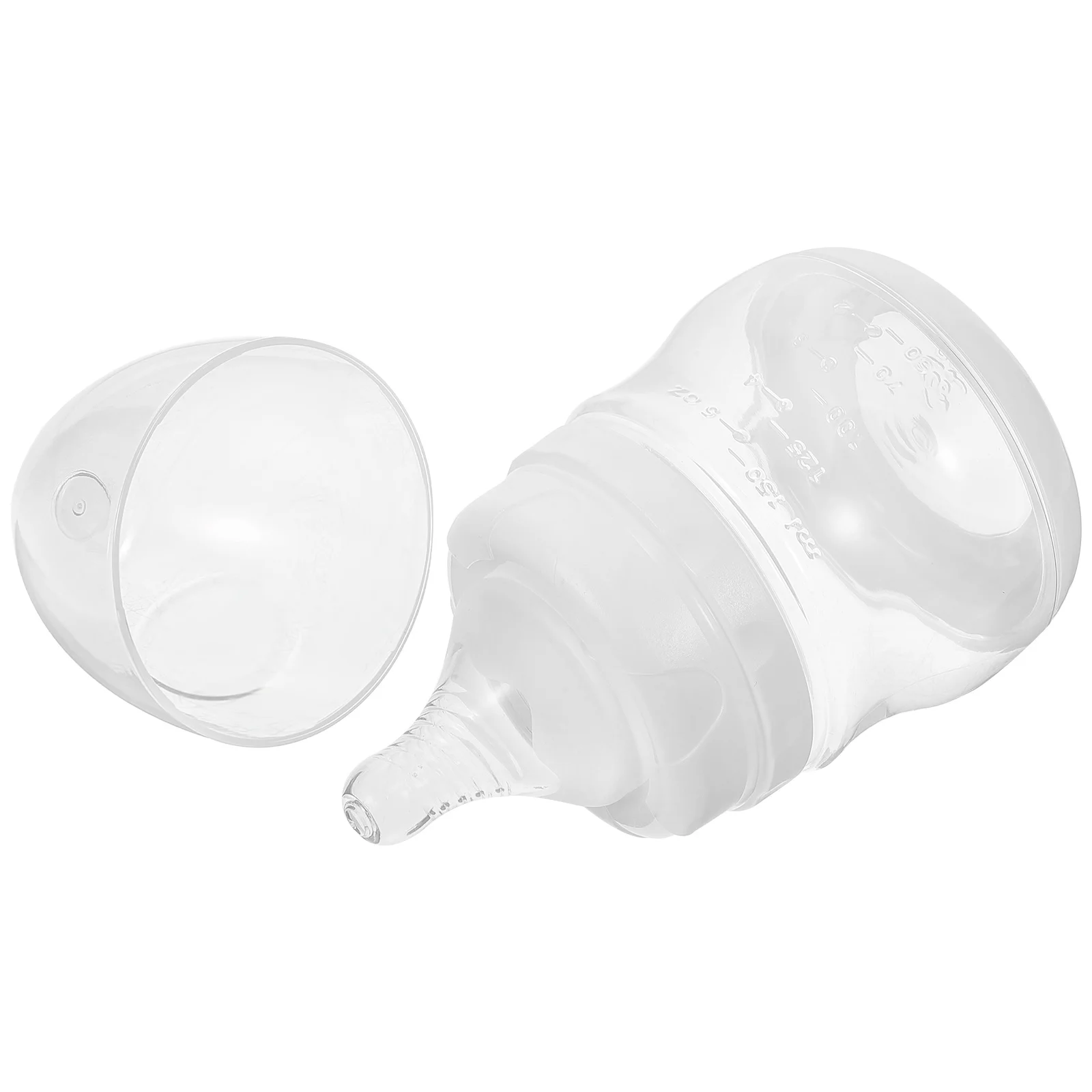 

Leak-proof Breast Storage Bottle 150ml Breast Milk Bottle White Wide Neck for Storing Portable Safe PP Material
