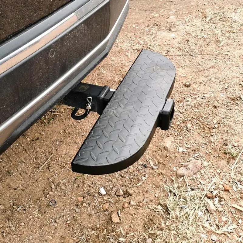 Truck Hitch Step Truck Bumper Step Trailer Step Towing Hitch Steps Non-Slip Hitch Receiver Step Rear Bumper Guard Carbon Steel