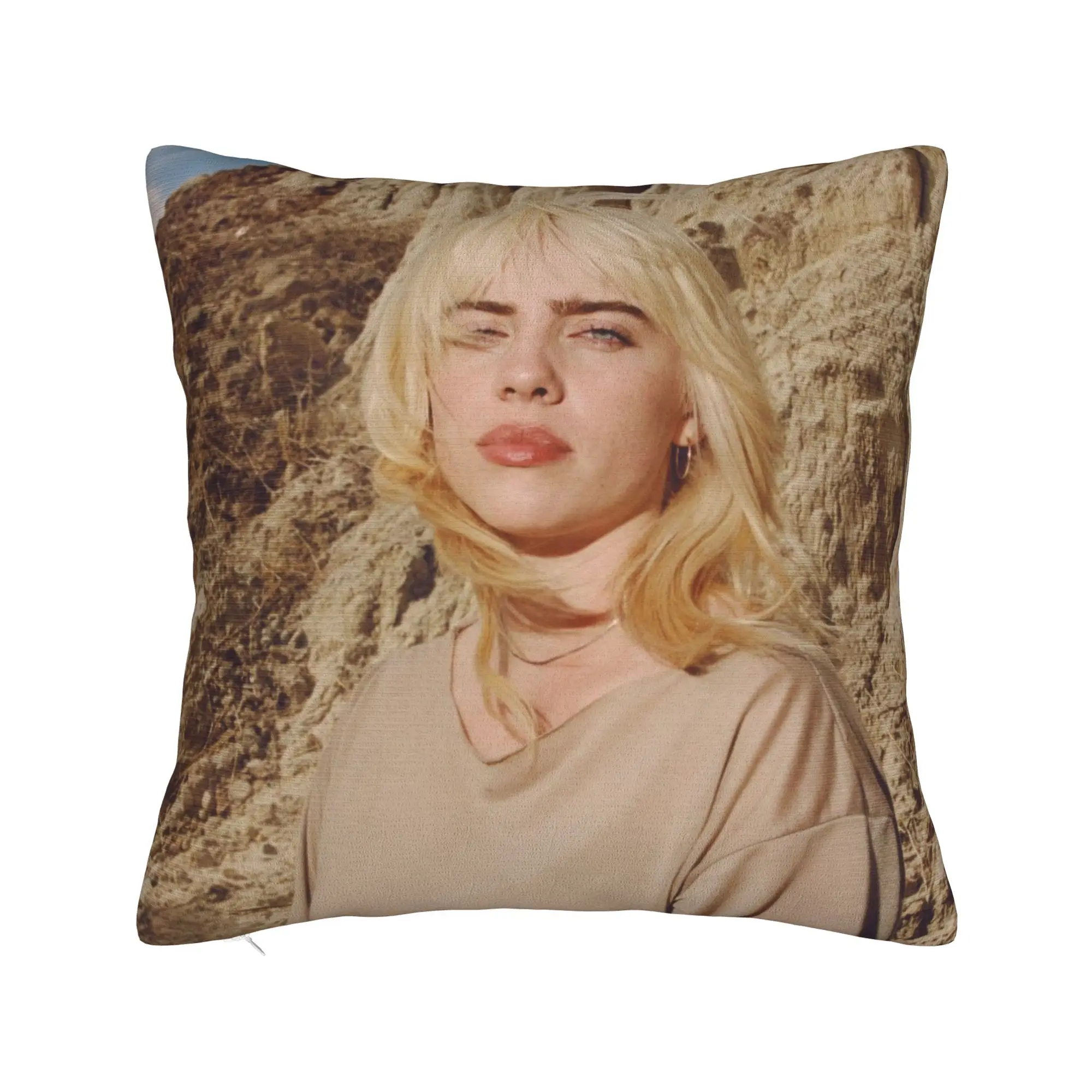 Billies Hit Me Hard And Soft Pillowcase Printing Polyester Cushion Cover Decorations Throw Pillow Case Cover Home Zipper 45*45cm