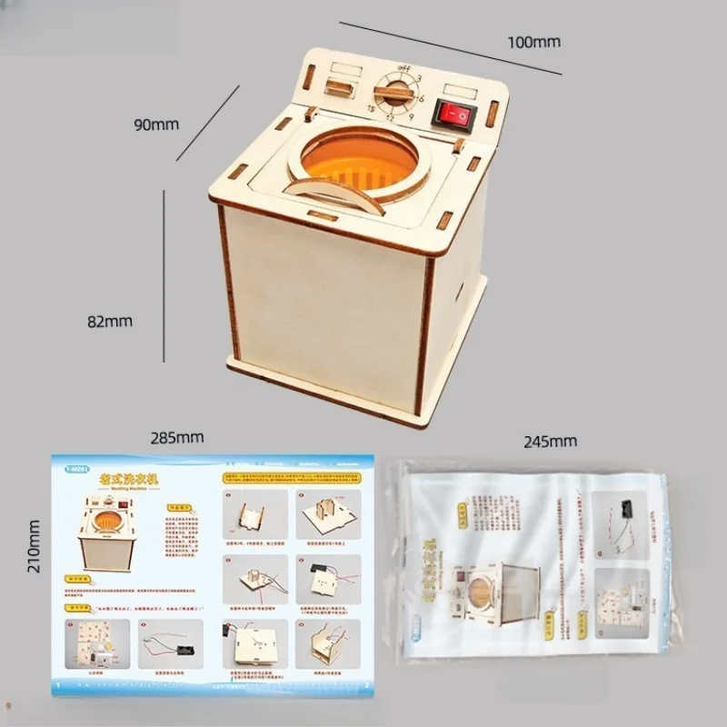 لعبة العلوم للأطفال، أداة تكنولوجيا الغسالة، الفيزياء الجذعية، مجموعة ألغاز خشبية ثلاثية الأبعاد، ألعاب تعليمية للأطفال #2
