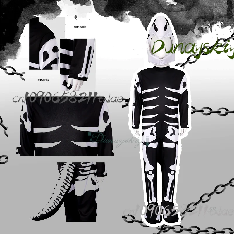 

Tyrann cos osaurus Cosplay Costumes Children Halloween Props Dinosaur Skeleton Prank Toy Helmet Carnival Suit Halloween Party