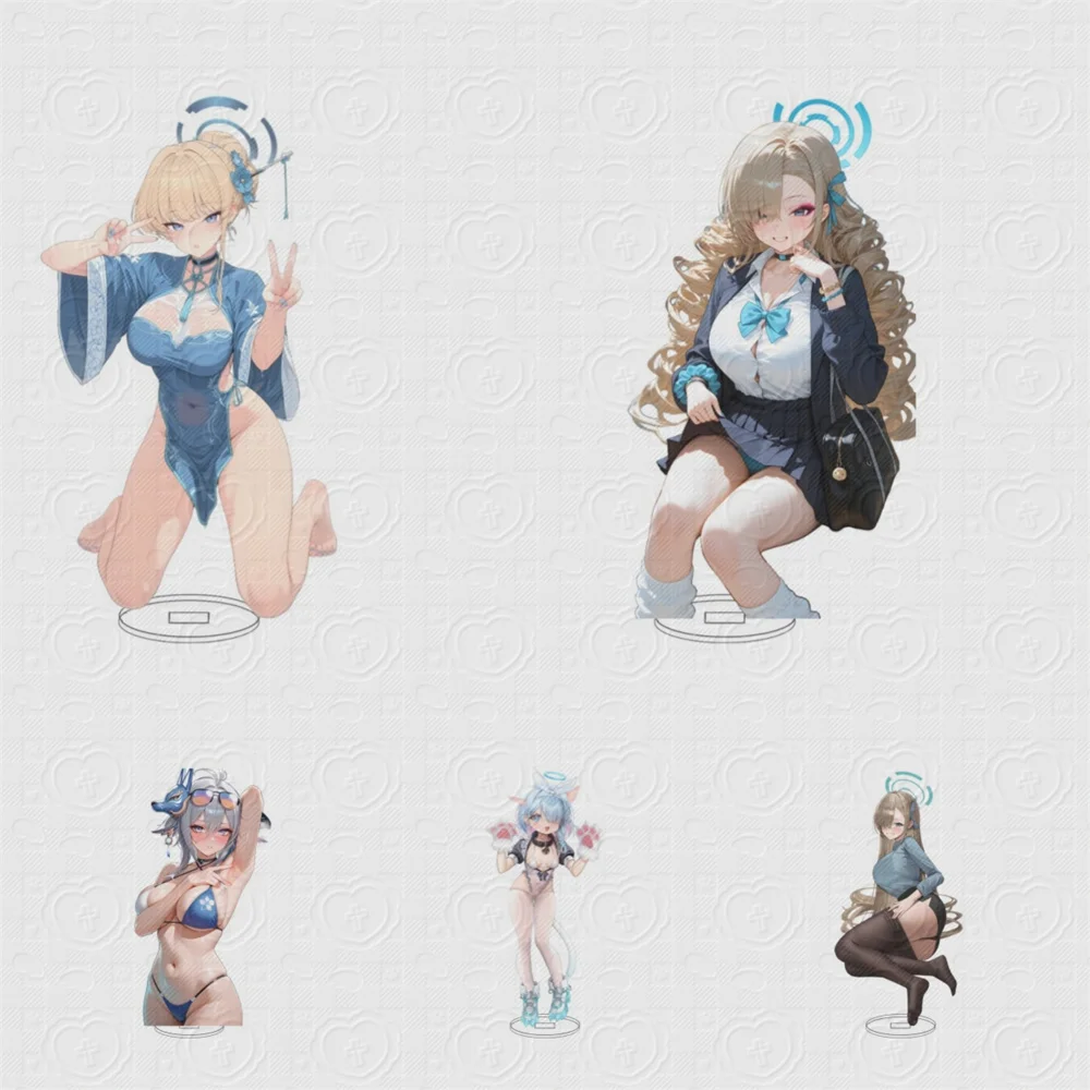 

15CM HOT Anime Blue Archive Acrylic Stand Model Cosplay Charm Characters Ornament Accessories Goods Christmas Gifts