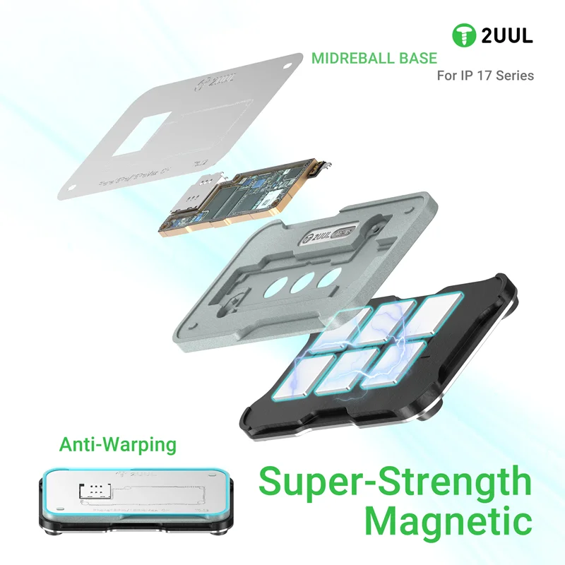 

2UUL BH40 MID REBALL BASE Magnetic Platform Set for IP17 Series Super-strength Magnetic Midreball Base Planting Tin Set