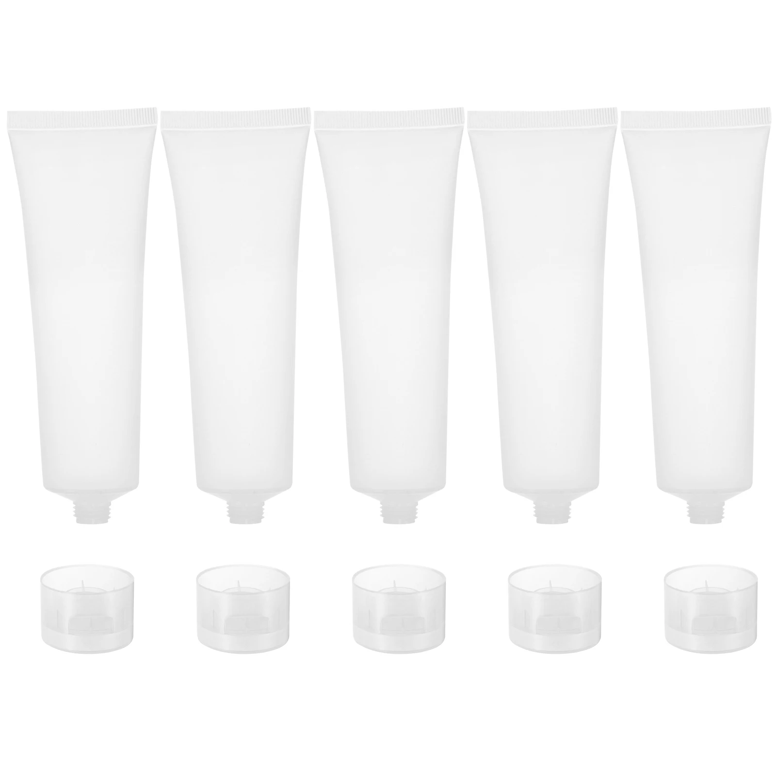 ขวดเดินทางขนาด 100 มล. 5 ชิ้น ประหยัดพื้นที่ สำหรับแชมพู โฟมล้างหน้า โลชั่น แบบเติมได้ น้ำหนักเบา ขวดบีบสำหรับเก็บของเหลว