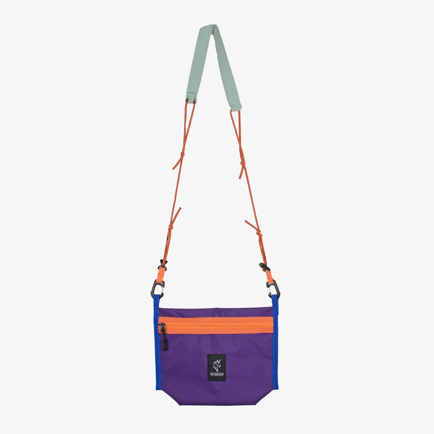 Niche Contrast Color Design Umbrella Rope Outdoor Messenger Bag Unisex Lightweight All-match Storage Bag