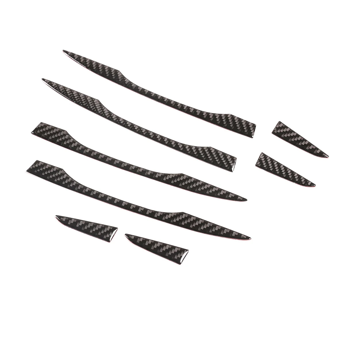 External handle stickers Suitable For 16-19 Honda Civic made of genuine carbon fiber (soft) 8-piece set