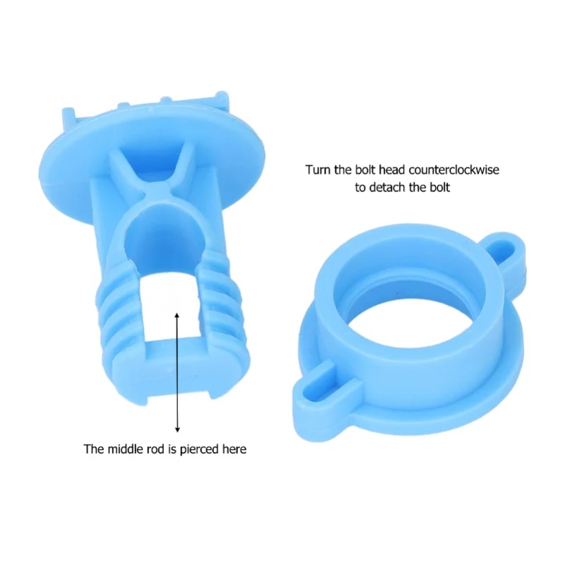 100pcs Insulator ABS 55mm Length 48mm Width Bolt Type Insulators For Electric Fence Agricultural Garden Blue/Black view 5