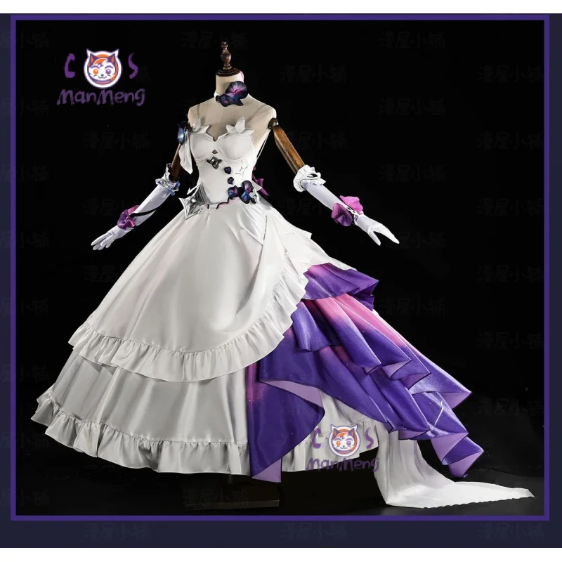 

Kiana Cosplay Costume Game Honkai Impact 3 WomenSweet Lolita Dress Headwear Gloves Props Halloween Carnival New Full Set Costume